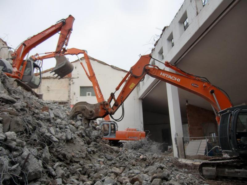 Zerquetschung von Stahlbeton