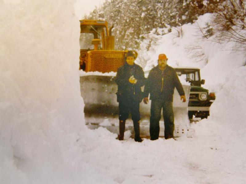 Schneeräumungsarbeiten 1986